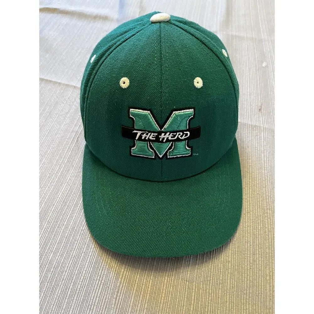 Marshall University Youth Stretch Baseball Cap Zephyr Z Fit The‎ Thundering Herd